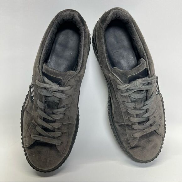 Fenty X Puma Womens Velvet Creepers in Glacier Grey 9.5 - Picture 8 of 12